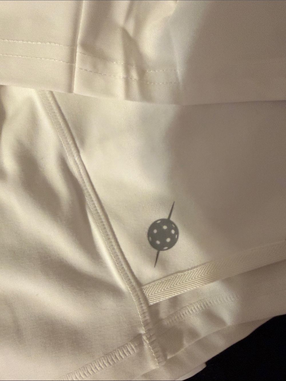 Women's White Pleated Mini Skirt - Picture 2 of 4